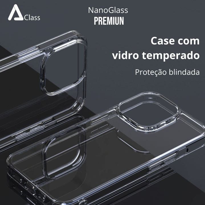 Capa iPhone de Vidro Temperado Transparente - HD Glass 2.0