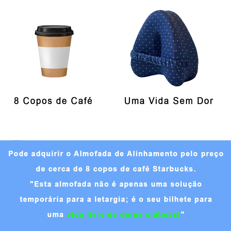 Almofada de Alinhamento Ortopédica – Correção Postural e Alívio das Dores nas Costas, Quadril e Pernas