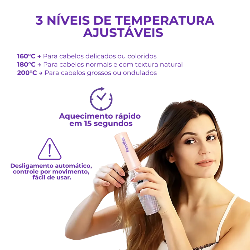 Mini Chapinha Portátil USB – Cabelos Perfeitos em Qualquer Lugar!