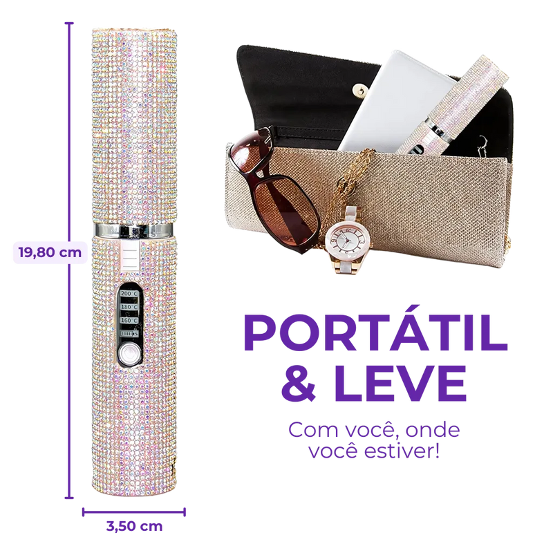 Mini Chapinha Portátil USB – Cabelos Perfeitos em Qualquer Lugar!