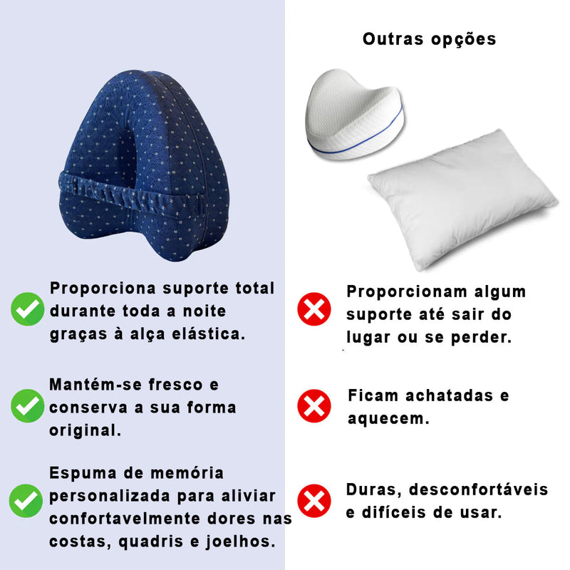 Almofada de Alinhamento Ortopédica – Correção Postural e Alívio das Dores nas Costas, Quadril e Pernas