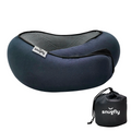 SnugFly™ – Travesseiro de Viagem Ergonômico em Viscoelástico com Suporte Cervical