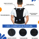 Corretor de Postura Max Pro – Suporte Ortopédico Ajustável para Coluna, Lombar e Ombros