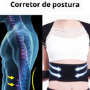Corretor de Postura Max Pro – Suporte Ortopédico Ajustável para Coluna, Lombar e Ombros