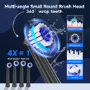 Escova de Dentes Elétrica Sônica com 3 Modos de Limpeza – Para Adultos que Buscam Higiene Bucal Profunda com 4 Refil de Cerdas