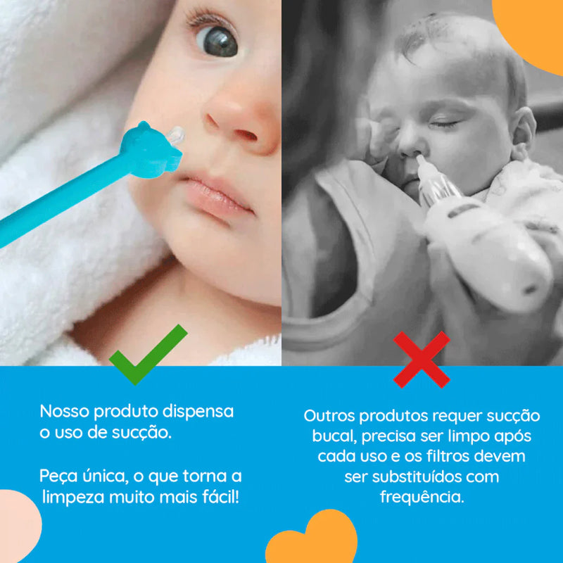 Limpador Nasal e de Ouvido | Remova cera e secreções com segurança