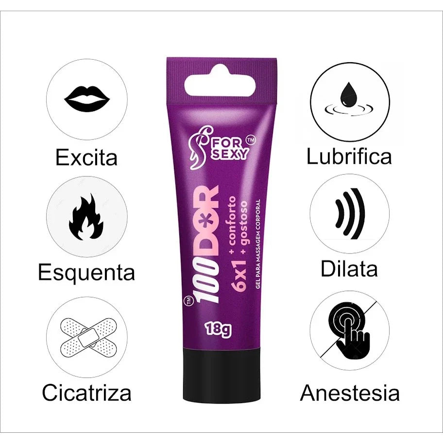 Gel Lubrificante Anal 6 Funções